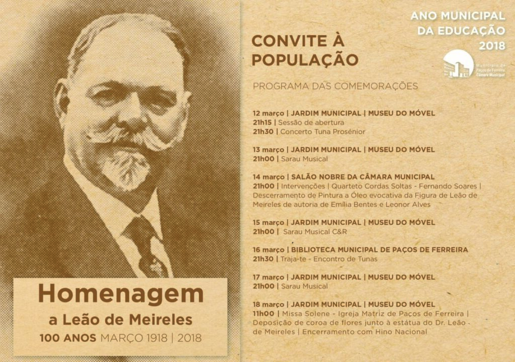 Homenagem a Leão de Meireles 1 Cartaz Leão de Meireles 2 e1520880589247
