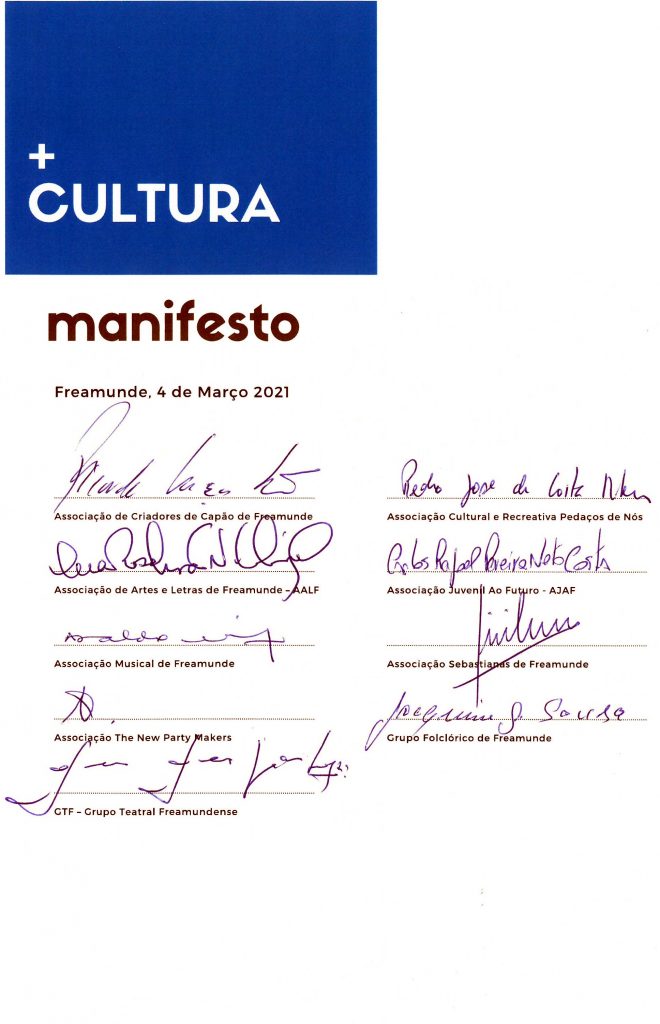 MANIFESTO Assinaturas