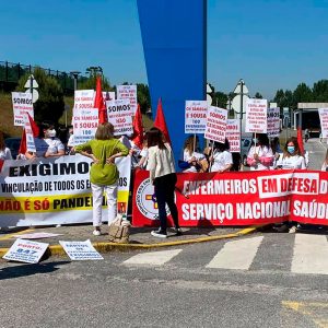 Manifestação no Hospital Padre Américo