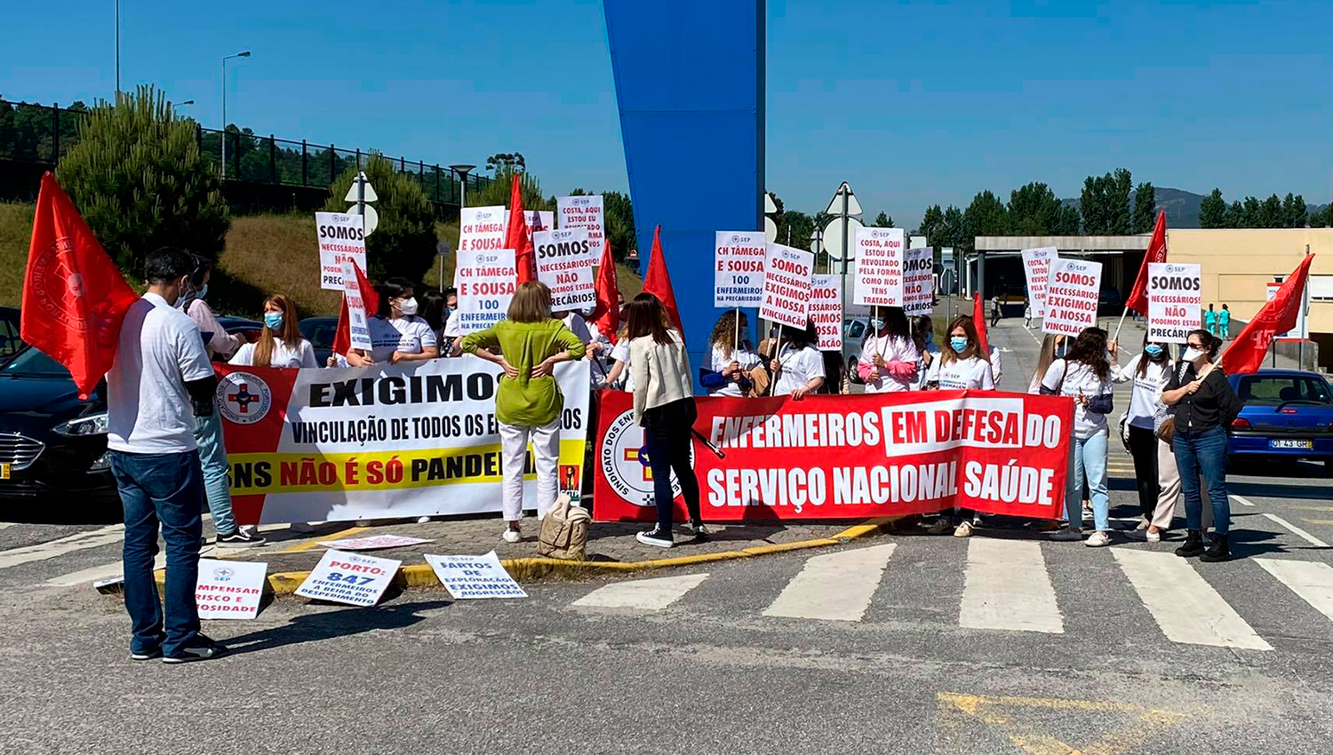 Manifestação no Hospital Padre Américo