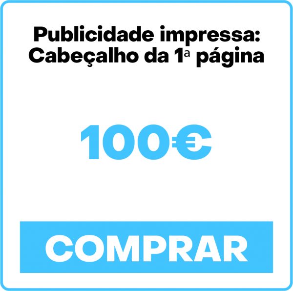 Publicidade impressa - Cabeçalho 1.ª página