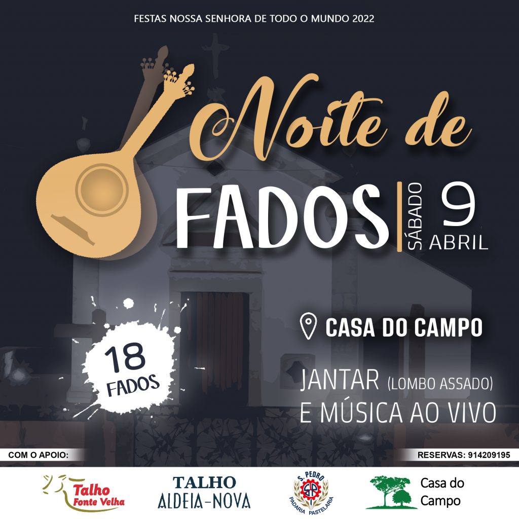 cartaz noite de fados