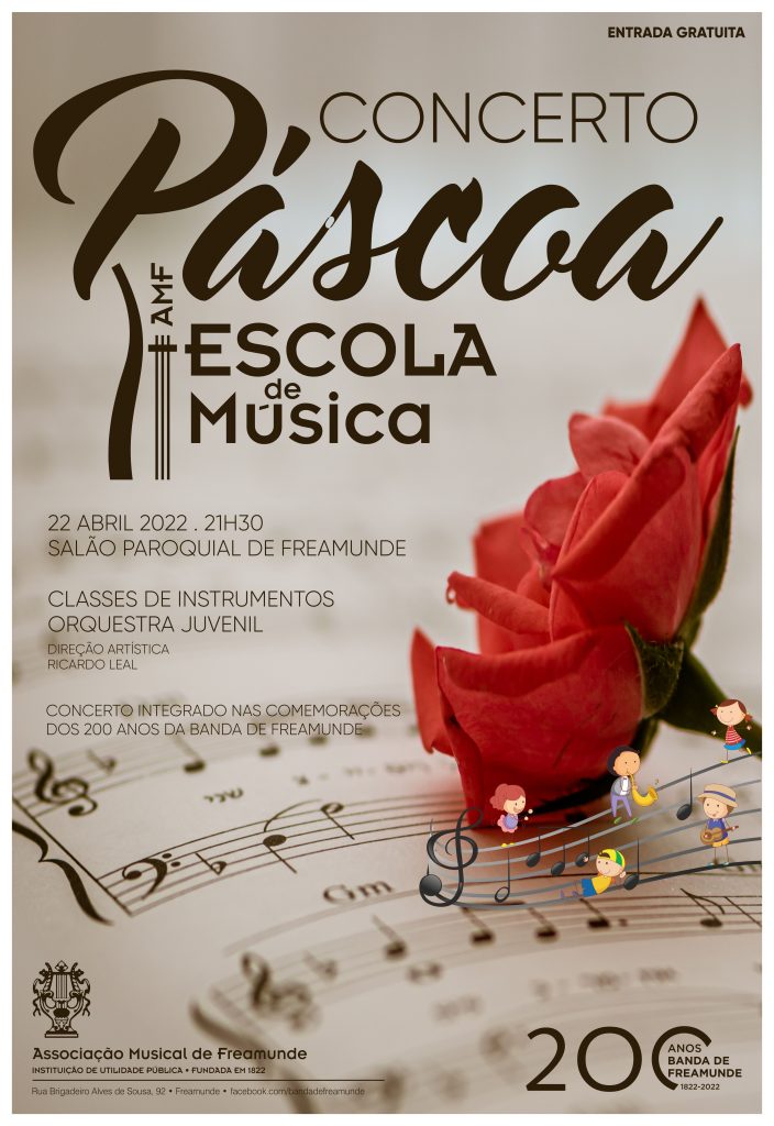 Cartaz Concerto da Pascoa 2022