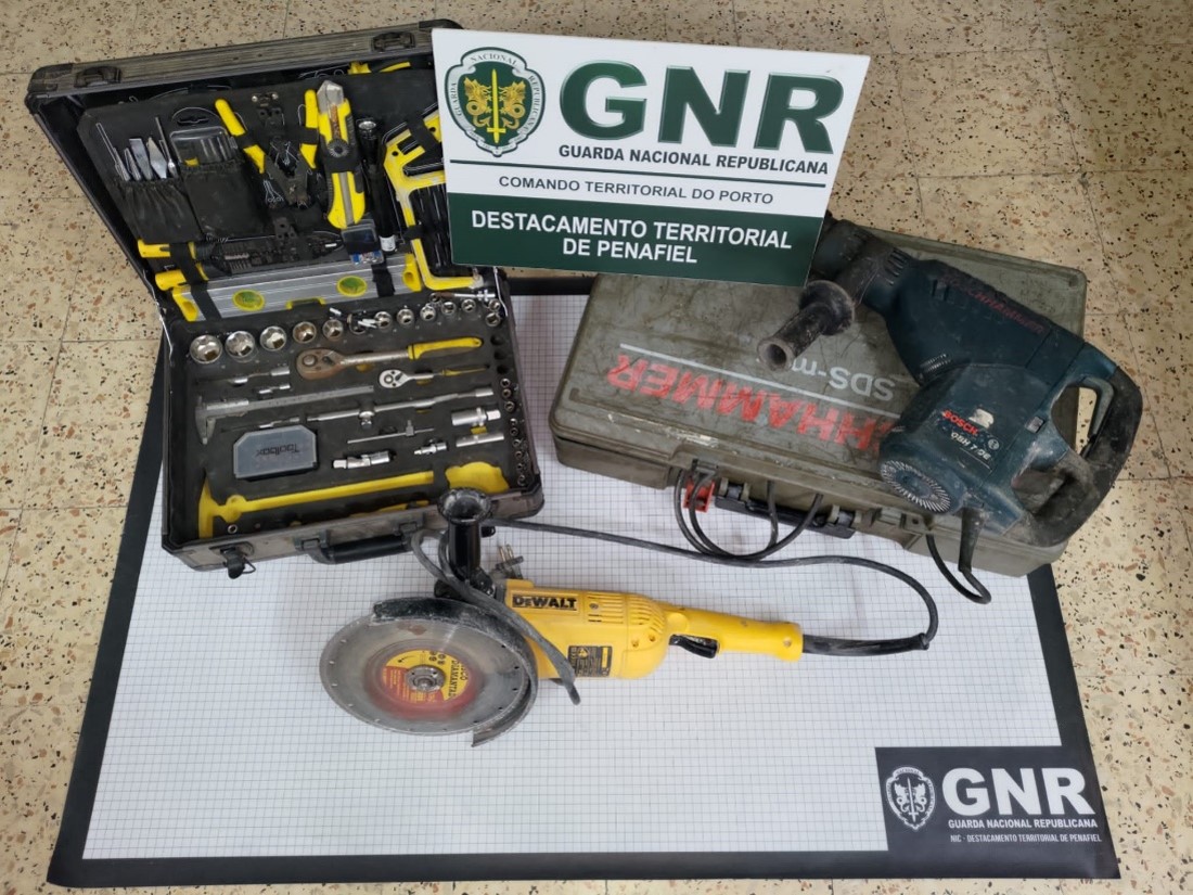 Dois meses depois, GNR recupera em Paredes material furtado de casa em Penafiel