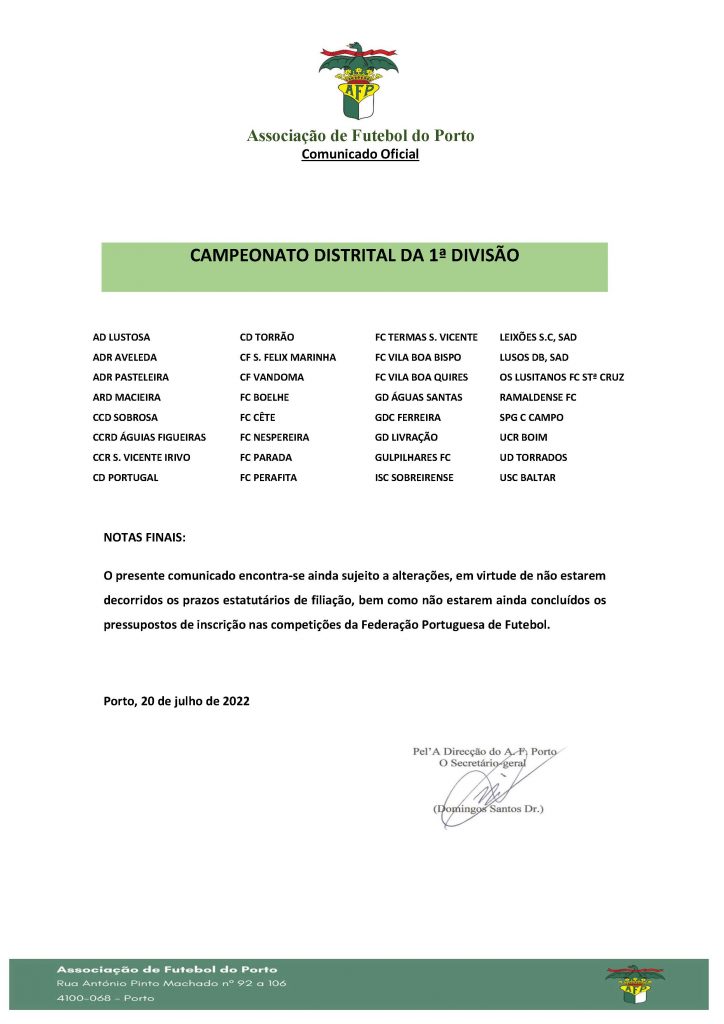 Circular n.o 9 Clubes Classificados seniores 2022 2023 Pagina 2