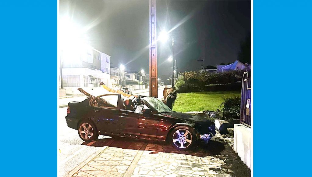 Ferido grave em despiste de madrugada em Meixomil 1 Acidente MEIXOMIL