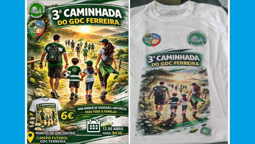 GDC Ferreira promove manhã desportiva com caminhada solidária 1 CaminhadaFerreira26