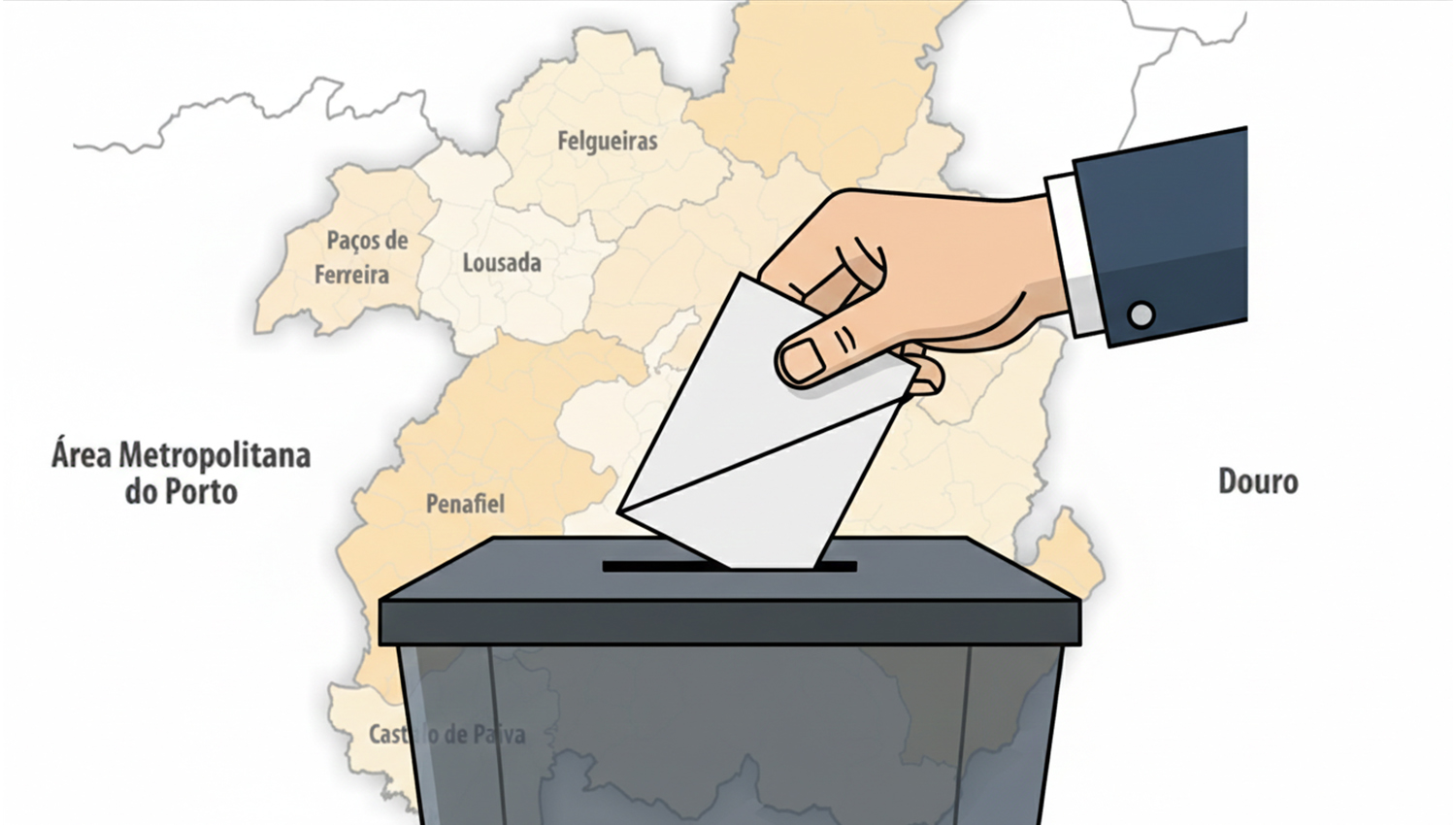 Paços de Ferreira lidera na integração de eleitores estrangeiros extracomunitários 3 Mapa Regiao