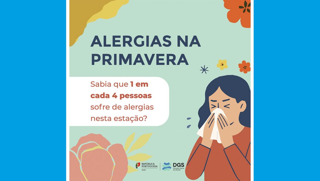 Alergias sazonais afetam um em cada quatro portugueses durante a primavera 1 DGS Alergias