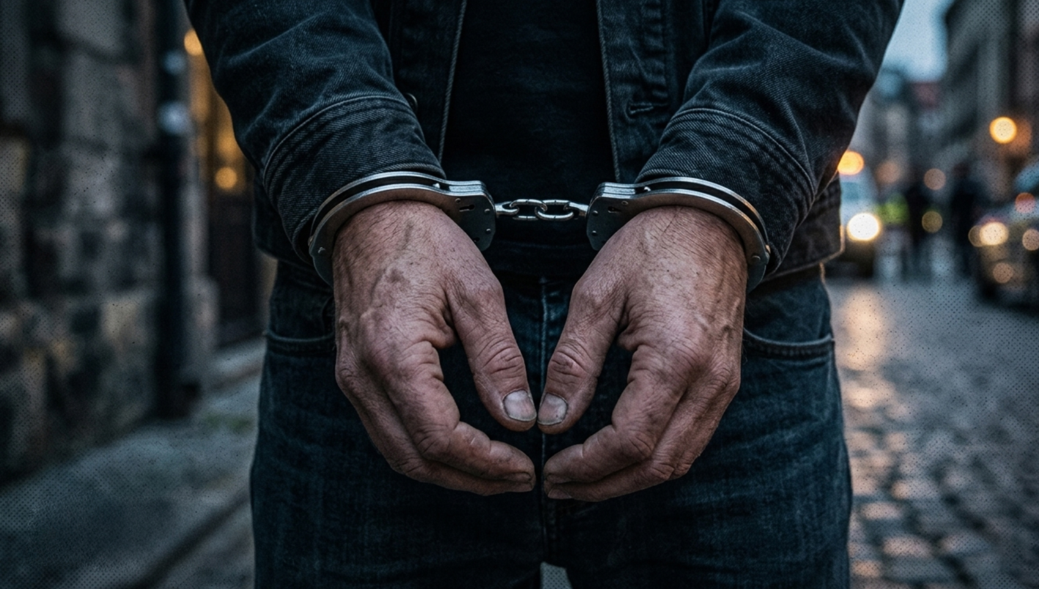 Polícia Judiciária detém homem por crime de incêndio florestal em Penafiel 3 Detido Algemas