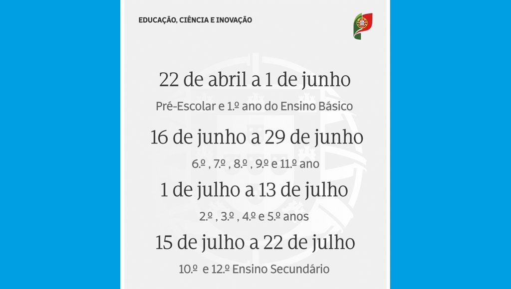 Ministério da Educação divulga calendário de matrículas para o ano letivo 2026/2027 1 Matriculas26 27