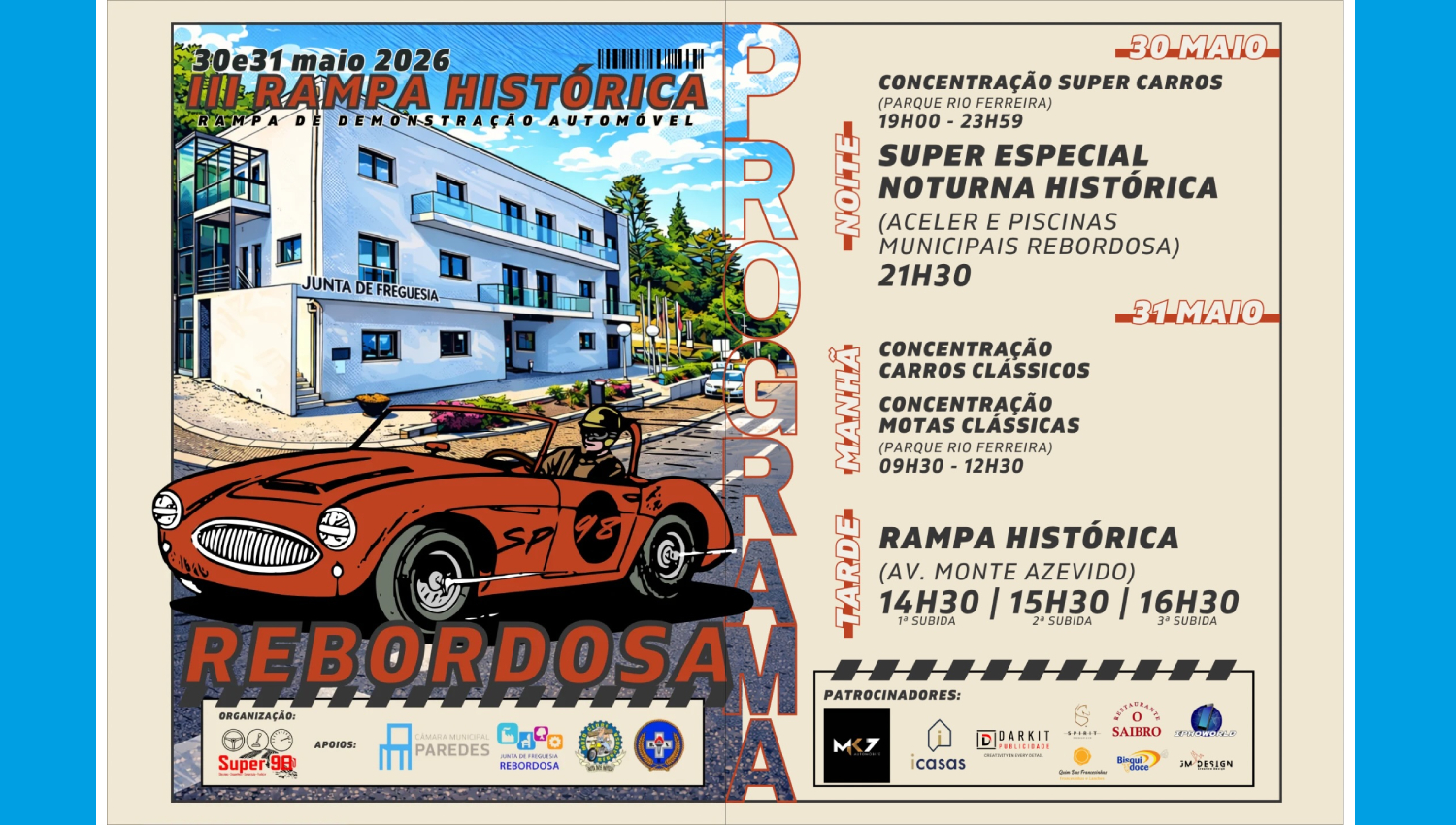 III Rampa Histórica de Rebordosa: Clássicos e Velocidade regressam a 30 e 31 de maio 3 RebordosaRampa