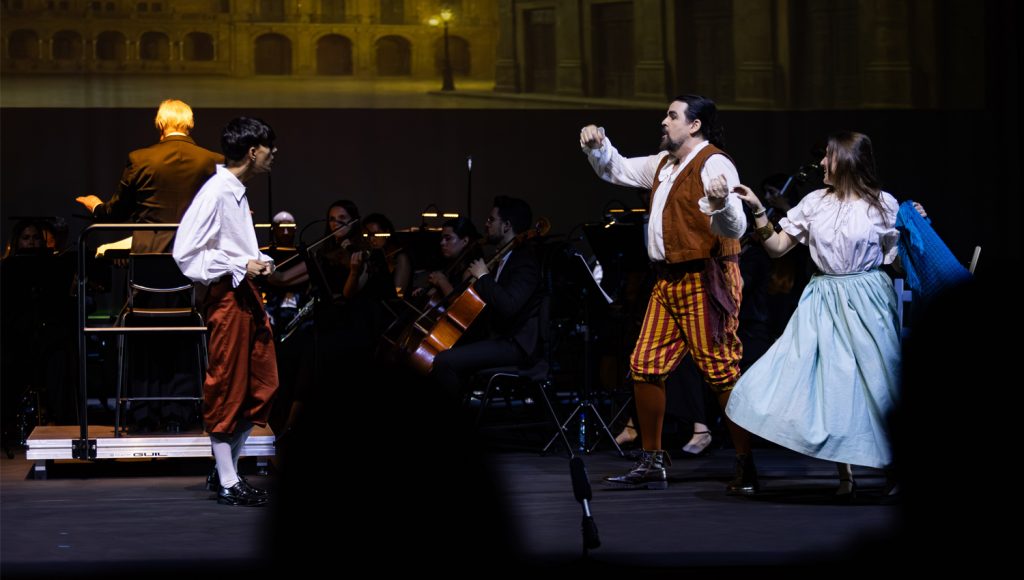Ópera “O Barbeiro de Sevilha” encheu a sala do Ponto C com participação de coletividades locais 1 Ponto c