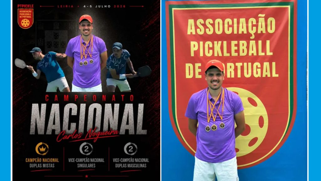 Carlos Nogueira sagra-se Campeão Nacional de Pickleball e lidera ranking de singulares 1 Pickball CarlosNogueira
