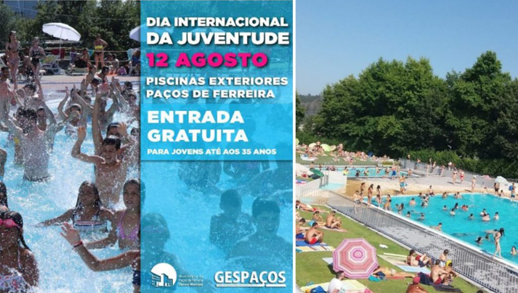 Dia da Juventude: Municípios do Vale do Sousa unem-se no acesso gratuito às piscinas e programas festivos 1 DiaInternacionalJuventude FIN