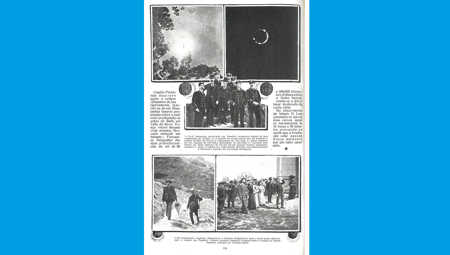 Penafiel foi o palco principal de eclipse total do Sol em 1912 3 EclipsePenafiel fin