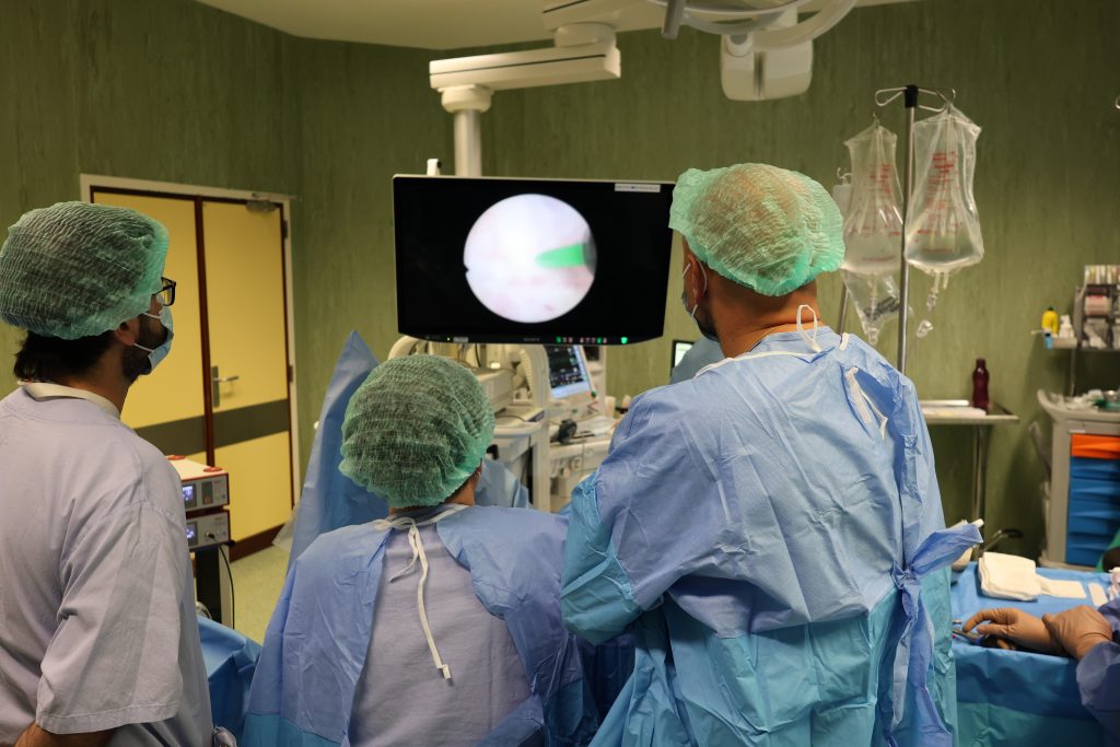 ULS Tâmega e Sousa estreia técnica a laser inovadora no tratamento da próstata 4 Urologia enucleacao prostatica com laser Holmium 3