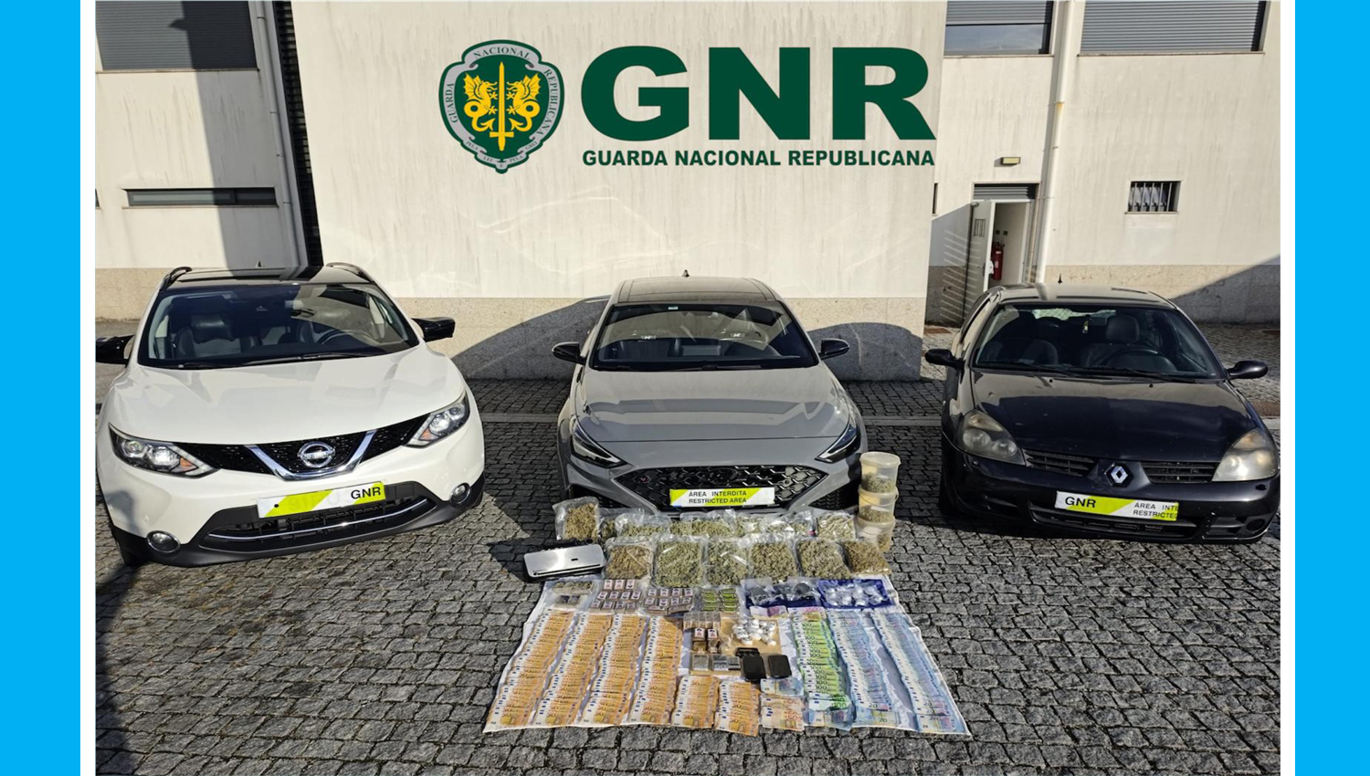 GNR detém sete homens na posse de mais de 15 mil doses de droga 3 GNR 1